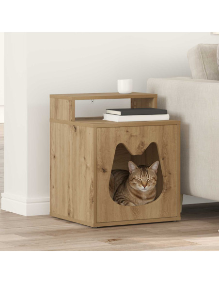 Casa per Gatti Rovere Artigianale 42,5 x 40 x 53,5 cm