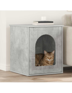 Casa per Gatti Calcestruzzo 53 x 52 x 62 cm Legno multistrato