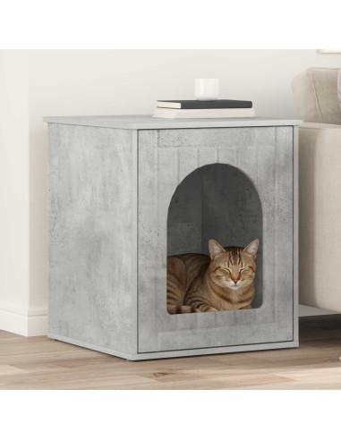 Casa per Gatti Calcestruzzo 53 x 52 x 62 cm Legno multistrato
