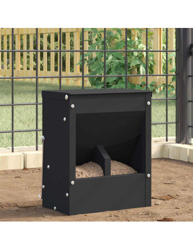 Mangiatore per conigli Nero 20 x 12,5 x 25 cm