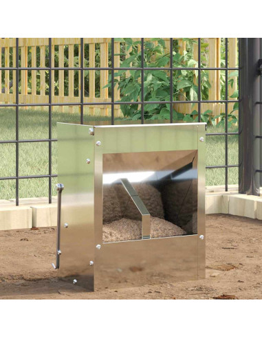 Mangiatore per conigli Argento 20 x 12,5 x 25 cm