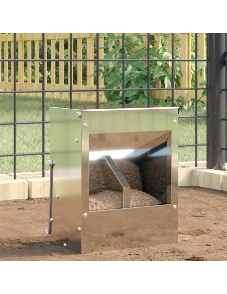 Mangiatore per conigli Argento 20 x 12,5 x 25 cm