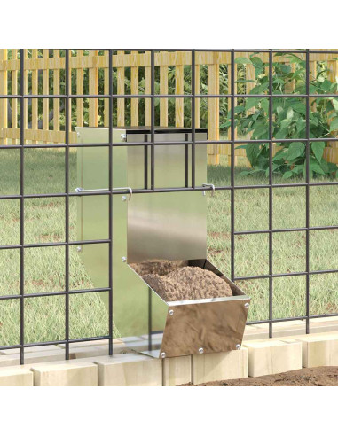 Mangiatore per conigli Argento 12,5 x 26 x 28,5 cm