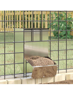 Mangiatore per conigli Argento 17,5 x 26 x 28,5 cm