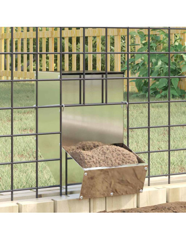 Mangiatore per conigli Argento 17,5 x 26 x 28,5 cm