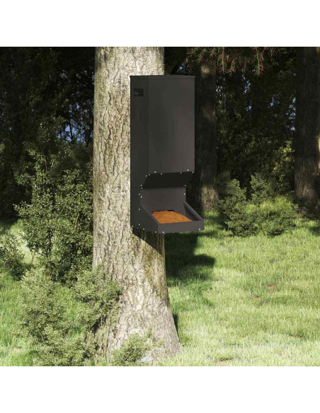 Mangiatore per cervi Nero 28 x 30 x 80 cm