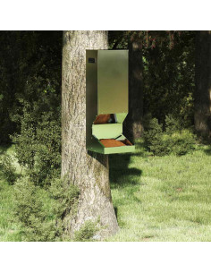 Mangiatore per cervi Argento 28 x 30 x 80 cm Acciaio zincato