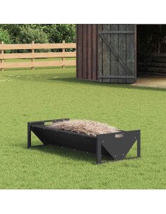 Abbeveratoio per bestiame Nero 108 x 50 x 28 cm