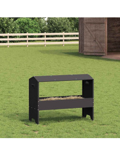 Abbeveratoio per bestiame Nero 79 x 35 x 62 cm