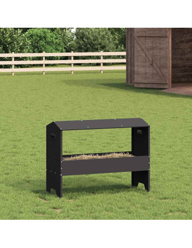 Abbeveratoio per bestiame Nero 79 x 35 x 62 cm