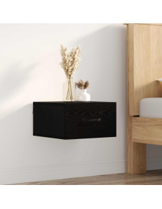 Armadio da Notte Rovere Nero 35 x 35 x 20 cm Legno multistrato