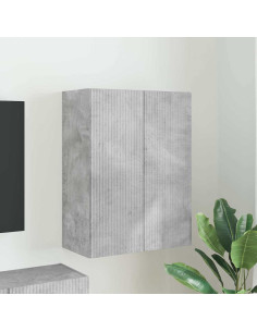 Mobile TV da parete Grigio cemento 59,5 x 31 x 80 cm
