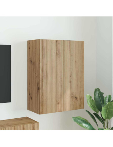 Mobile TV da parete Rovere artigianale 59,5 x 31 x 80 cm