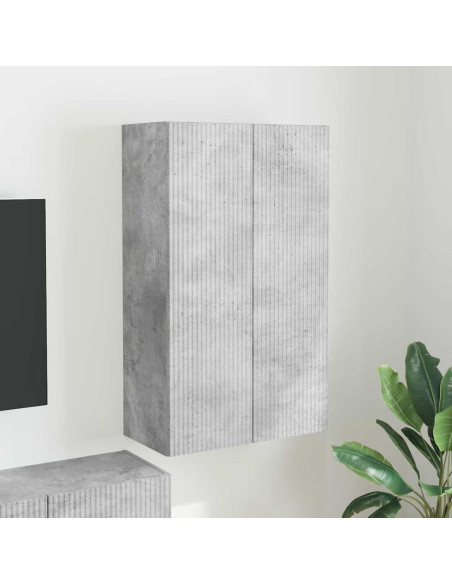 Mobile TV da parete Grigio cemento 59,5 x 31 x 100 cm