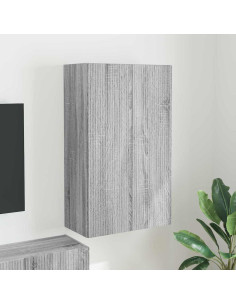 Mobile TV da parete Grigio Sonoma 59,5 x 31 x 100 cm