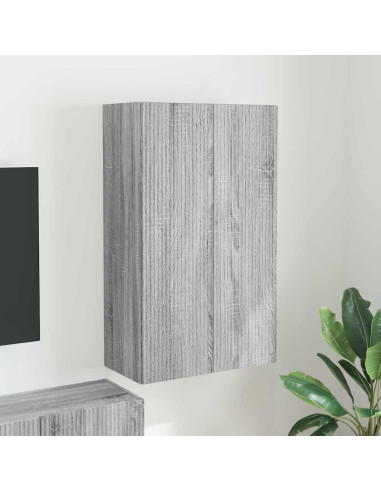 Mobile TV da parete Grigio Sonoma 59,5 x 31 x 100 cm