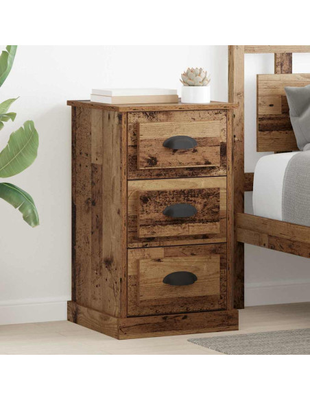 Armadio da Notte con cassetto Legno vecchio 39 x 39 x 67,5 cm