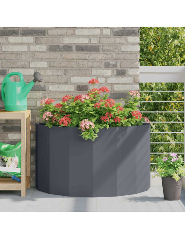 Fioriera Antracite 90 x 45 x 50 cm Acciaio