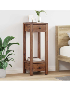 Supporto per piante Marrone 30 x 30 x 80 cm Legno di Mogano