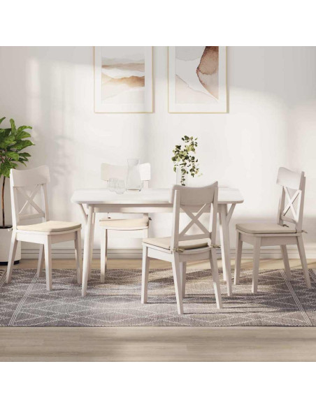 Cuscini per Seduta 4 pcs Beige 40 x 40 x 3 cm