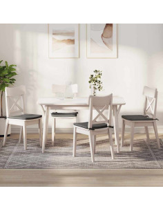 Cuscini per Seduta 4 pcs Grigio chiaro 40 x 40 x 3 cm