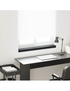 Soglia della Finestra Nero con venatura in legno PVC