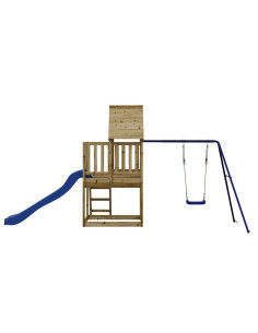 Set da Gioco da Esterno in Legno di Pino Impregnato