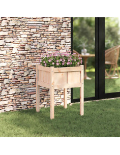 Vaso da giardino Natura 50 x 50 x 70 cm Pino massello
