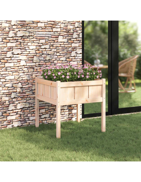 Vaso da giardino Natura 70 x 70 x 70 cm Pino massello