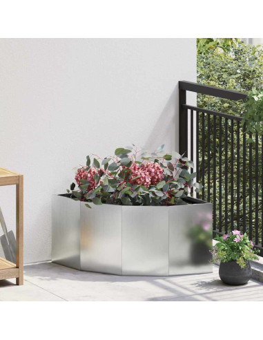 Vaso d'angolo Argento 60 x 60 x 35 cm Acciaio zincato