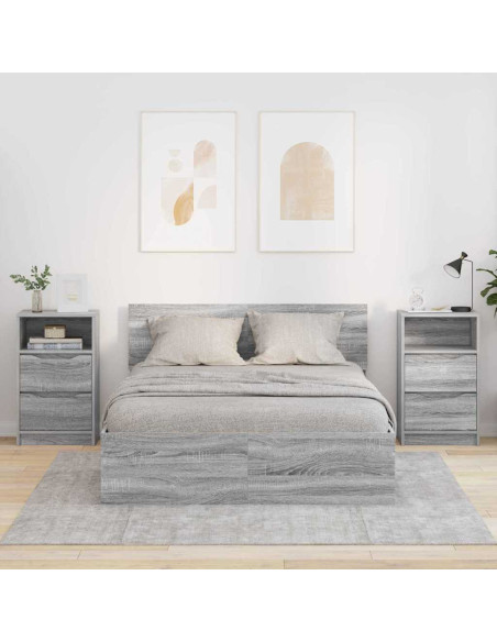 Comodini 2 pcs Grigio Sonoma 40 x 30 x 467 cm Legno multistrato