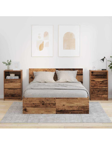 Comodini 2 pcs Legno vecchio 40 x 30 x 467 cm Legno multistrato