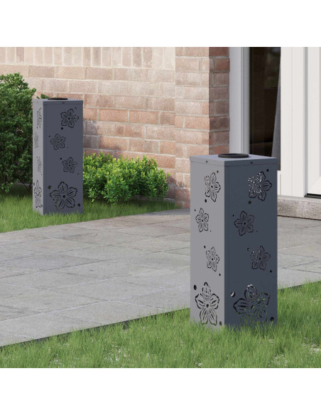 Faro LED solare per sentieri 2 pcs Antracite