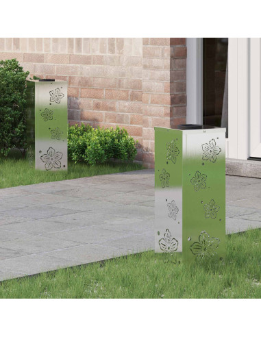 Faro LED solare per sentieri 2 pcs Ruggine Acciaio inossidabile