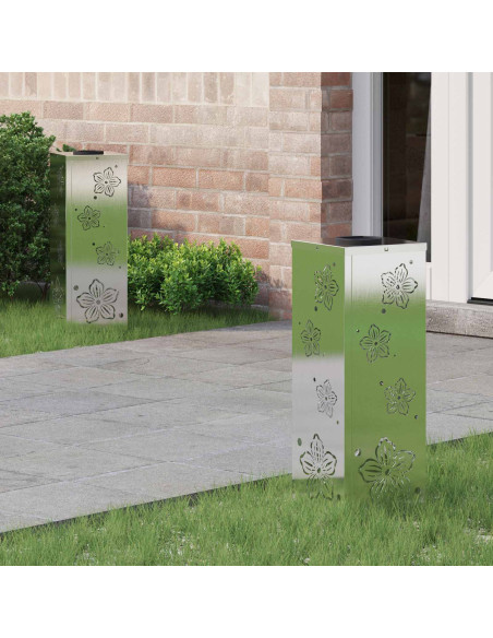 Faro LED solare per sentieri 2 pcs Ruggine Acciaio inossidabile