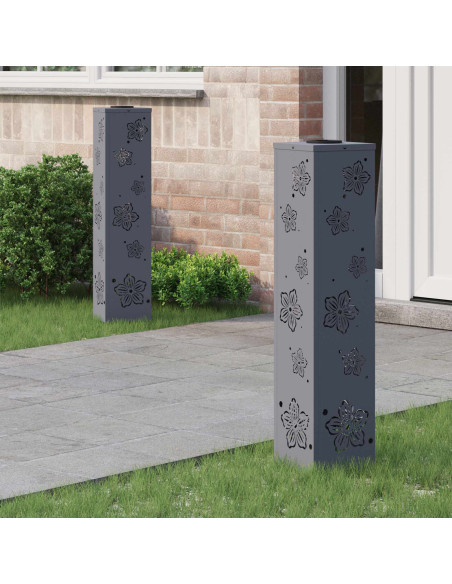 Faro LED solare per sentieri 2 pcs Antracite