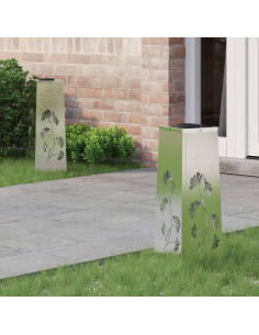 Faro LED solare per sentieri 2 pcs Ruggine