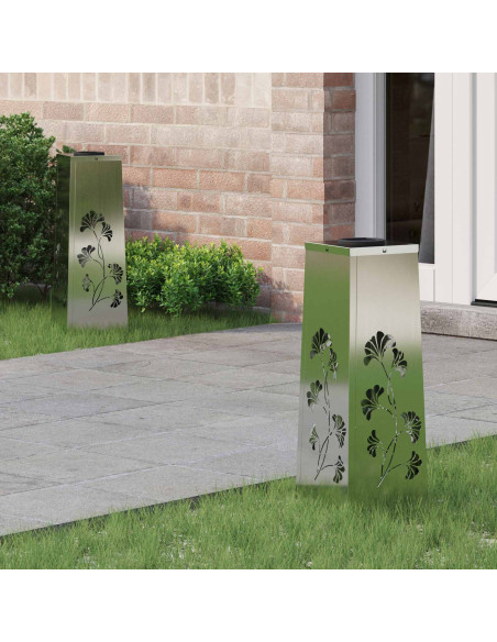 Faro LED solare per sentieri 2 pcs Ruggine