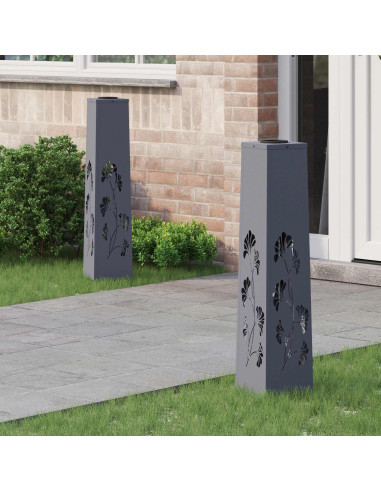 Faro LED solare per sentieri 2 pcs Antracite