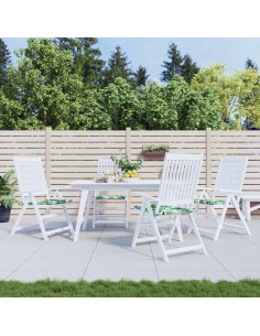 Cuscini per sedie 4 pcs Motivo Foglia 50 x 50 x 4 cm