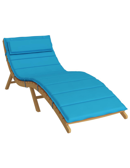 Cuscino per Lounger Sole Azzurro 178 x 60 x 4 cm Tessuto Oxford