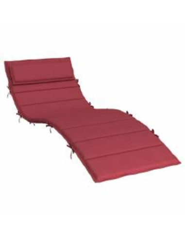 Cuscino per Lounger Sole Rosso vino 178 x 60 x 4 cm