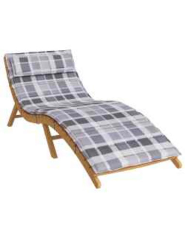 Cuscino per Lounger Sole Grigio 178 x 60 x 4 cm Tessuto Oxford