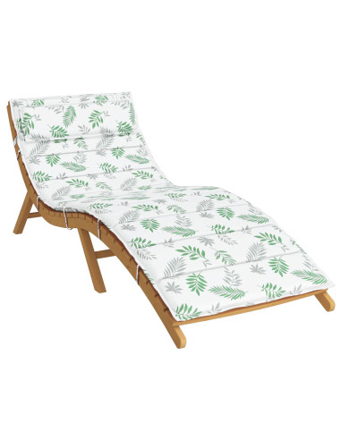 Cuscino per Lounger Sole Bianco e verde 178 x 60 x 4 cm