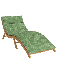 Cuscino per Lounger Sole Verde 178 x 60 x 4 cm Tessuto Oxford