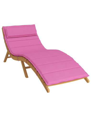 Cuscino per Lounger Sole Rosa 178 x 60 x 4 cm Tessuto Oxford