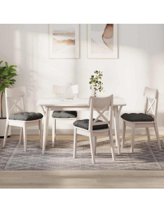 Cuscini per Seduta 4 pcs Grigio chiaro 40 x 40 cm