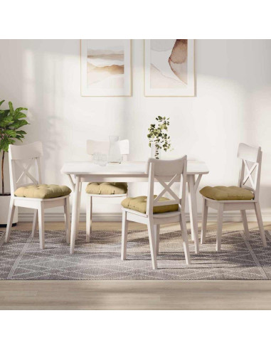 Cuscini per Seduta 4 pcs Grigio Verde 40 x 40 cm