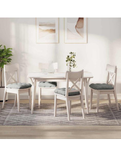 Cuscini per Seduta 4 pcs Grigio chiaro 45 x 45 cm