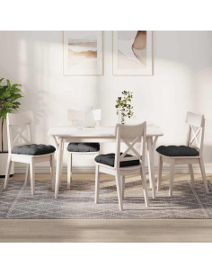 Cuscini per Seduta 4 pcs Grigio scuro 45 x 45 cm